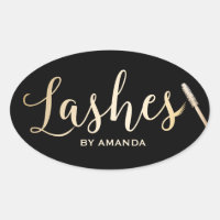 Lashes Gold Script Artiste maquillage moderne