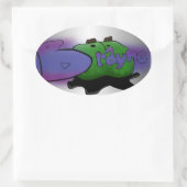 Sticker Ovale L'autocollant Brayne (Sac)