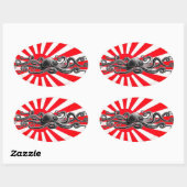 Sticker Ovale L'autocollant Oct8pus ! (Feuille)