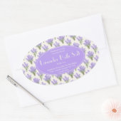 Sticker Ovale Lavender Bath Salt Oval Label (Enveloppe)