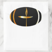 Sticker Ovale Le Chalice flamboyant (Sac)