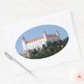 Sticker Ovale le château de bratislava (Enveloppe)