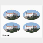 Sticker Ovale le château de bratislava (Feuille)