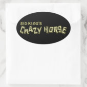 Sticker Ovale le cheval fou de sid king (Sac)