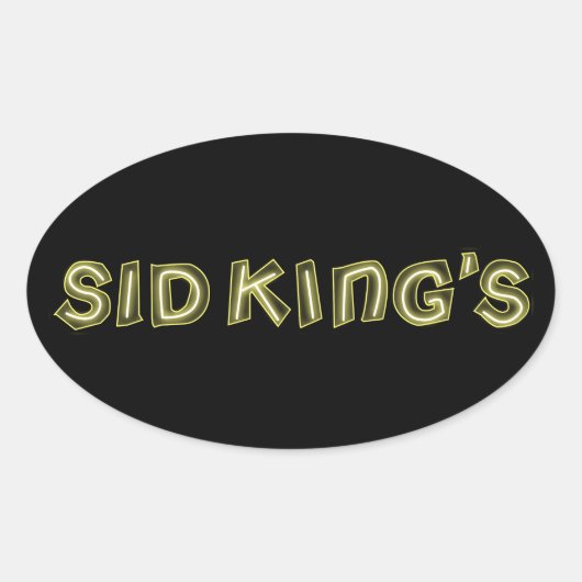 Sticker Ovale le club de sid king (Devant)
