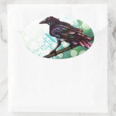 Sticker Ovale Le Corbeau (Sac)