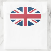 Sticker Ovale Le drapeau britannique Union Jack (Sac)
