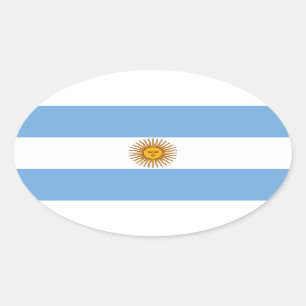 Sticker Ovale Le drapeau de l'Argentine
