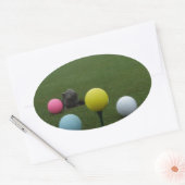 Sticker Ovale Le golf de Pâques (Enveloppe)