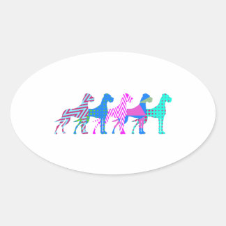 Sticker Ovale Le Grand Danois Pat