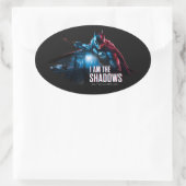 Sticker Ovale Le Graphique De Caractères Batman - Je Suis Les Om (Sac)