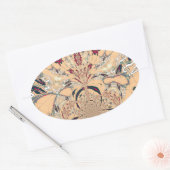 Sticker Ovale Le Kaleidoscope Africain Vibrant : Un Plaisir Pais (Enveloppe)