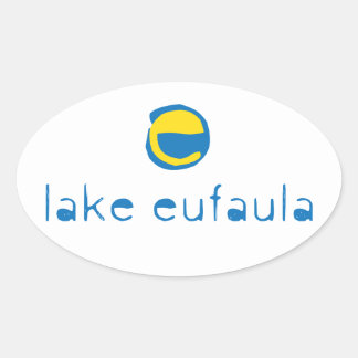 Sticker Ovale Le lac Eufaula