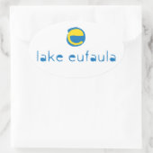 Sticker Ovale Le lac Eufaula (Sac)