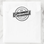Sticker Ovale Le lac Greenwood (Sac)