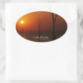 Sticker Ovale Le lac Kariba (Sac)