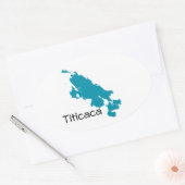 Sticker Ovale Le lac Titicaca (Enveloppe)