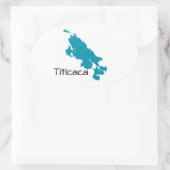 Sticker Ovale Le lac Titicaca (Sac)
