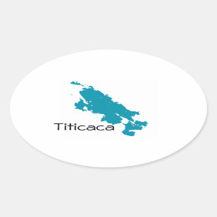 Sticker Ovale Le Lac Titicaca
