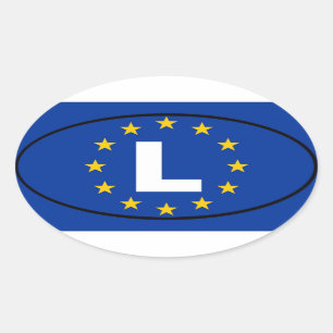 Sticker Ovale Le Luxembourg - L - Union européenne