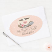 Sticker Ovale Le Mélange Parfait Monogram Coffee Cup (Enveloppe)