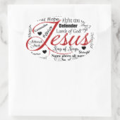 Sticker Ovale Le nom de Jésus (Sac)