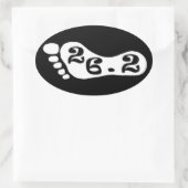 Sticker Ovale Le numéro 26.2, symbole du marathon (Sac)