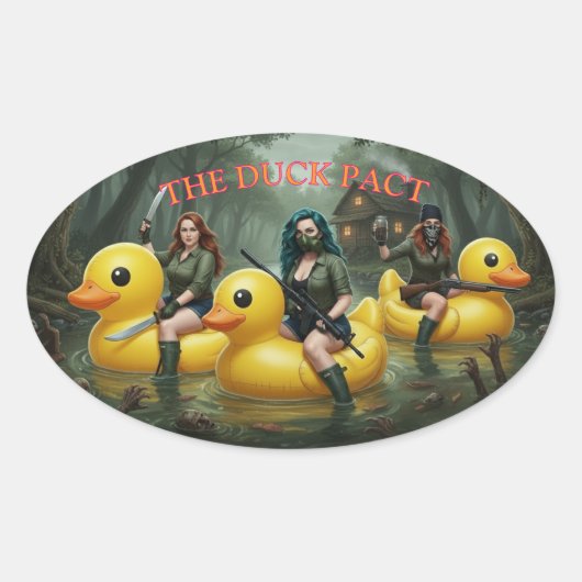 STICKER OVALE LE PACTE DU CANARD (Devant)