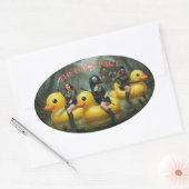 STICKER OVALE LE PACTE DU CANARD (Enveloppe)