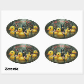 STICKER OVALE LE PACTE DU CANARD (Feuille)
