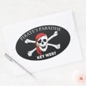 Sticker Ovale Le paradis des pirates (Enveloppe)