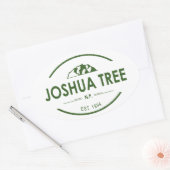 Sticker Ovale Le Parc national de Joshua Tree (Enveloppe)