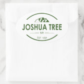 Sticker Ovale Le Parc national de Joshua Tree (Sac)