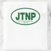 Sticker Ovale Le Parc national de Joshua Tree (Sac)