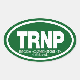 Sticker Ovale Le Parc national de Theodore Roosevelt