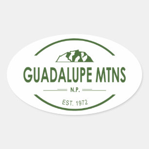 Sticker Ovale Le Parc national des Monts Guadalupe
