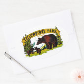 Sticker Ovale Le parc Yellowstone (Enveloppe)