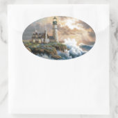 Sticker Ovale Le phare (Sac)