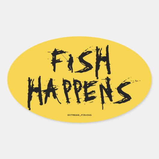 STICKER OVALE LE POISSON SE PRODUIT (Devant)
