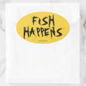 STICKER OVALE LE POISSON SE PRODUIT (Sac)