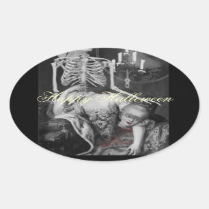 Sticker Ovale Le portrait