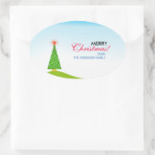 Sticker Ovale Le Sapin (Sac)