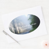 Sticker Ovale Le Seigneur vous guidera toujours (Enveloppe)