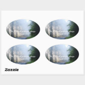 Sticker Ovale Le Seigneur vous guidera toujours (Feuille)