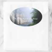 Sticker Ovale Le Seigneur vous guidera toujours (Sac)