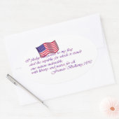 Sticker Ovale Le serment d'allégeance - 1892 (Enveloppe)