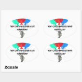 Sticker Ovale Le serpent volant (Feuille)