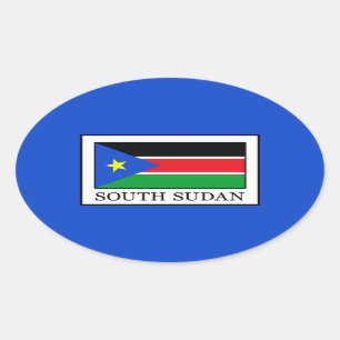 Sticker Ovale Le Soudan du sud
