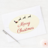 Sticker Ovale Le thème de Noël I (Enveloppe)