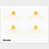 Sticker Ovale Le vrai symbole de Dieu (Feuille)